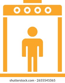Body scanner vector icon. Can be used for printing, mobile and web applications.