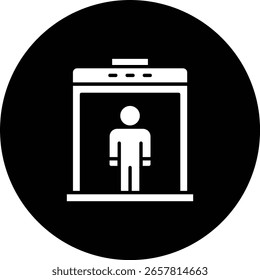 Body scanner vector icon. Can be used for printing, mobile and web applications.
