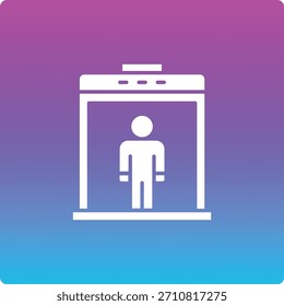 Body scanner vector icon. Can be used for printing, mobile and web applications.