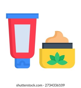 Body Scrub Icon Flat Style Vector Illustration