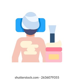 Body Scrub Icon Flat Vector Illustration