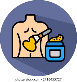 Body Scrub Icon isometric Vector Illustration