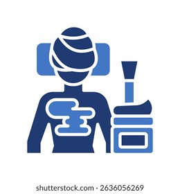 Body Scrub Icon Lineal Color Vector Illustration