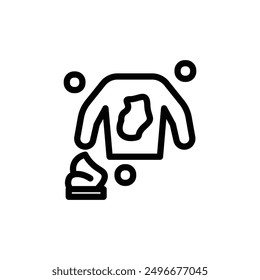 Body scrub icon or logo design isolated sign symbol vector illustration. A collection of high quality black line style vector icons