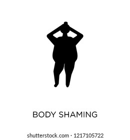 body shaming icon. body shaming symbol design from Hygiene collection. Simple element vector illustration on white background.