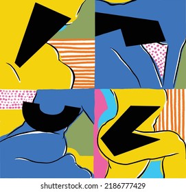 Body Shape Panel Vector Design