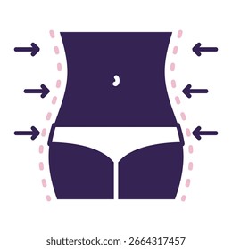 Body Shaping Icon Element For Design