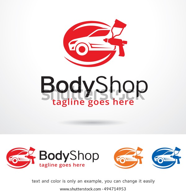 Body Shop Logo Template Design Vector Stock Vector (Royalty Free) 494714953