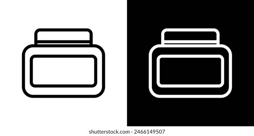 Body skin cream icon set. Hydrating cream container vector symbol and beauty product pictogram.