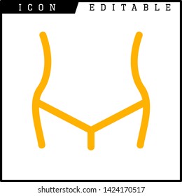body slim icon isolated sign symbol vector illustration - vector