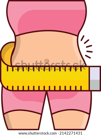 body slim Vector illustration on a transparent background.Premium quality symbols. vector line flat  icon for concept and graphic design.