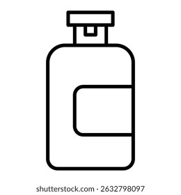 Body Soap icon Black and white outline vector