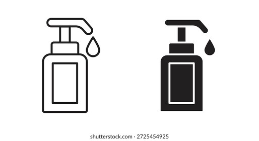 Conjunto de conceitos do ícone Body Soap. Coleção de ícones simples