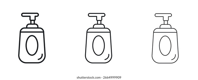 Ícone de Sabonete de Corpo design de linha simples - Ilustração de Vetor Simples
