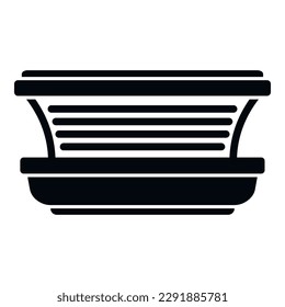 Body solarium icon simple vector. Sun bed. Sunlight care lamp