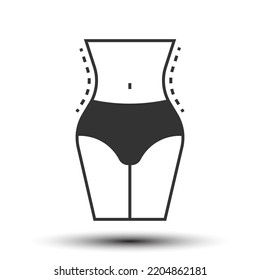 Das körperfeste Symbol, das Gesundheits- und Pflegekonzept 128x128 Pixel perfekt, auf weißem Hintergrund für UI-Medien, mobile Anwendungen, Poster-Design