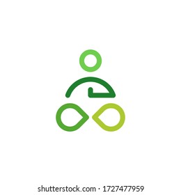 Body and soul logo template vector icon design