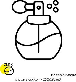Body Spray Vector Line Icon