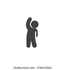 Body stretching exercise vector icon. filled flat sign for mobile concept and web design. Side bend exercise glyph icon. Symbol, logo illustration. Vector graphics