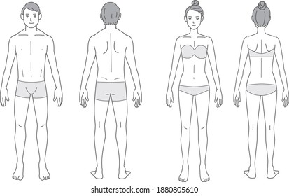 Body swatches, men and women