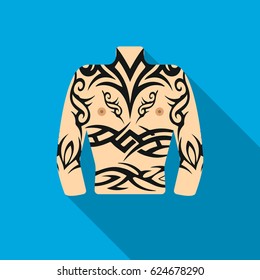 Body tattoo icon from the big studio flat.