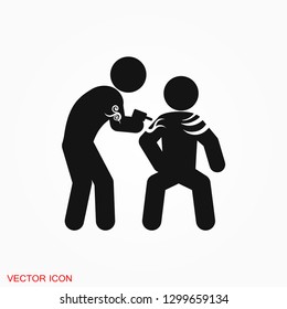Body tattoo icon logo, illustration, vector sign symbol for design