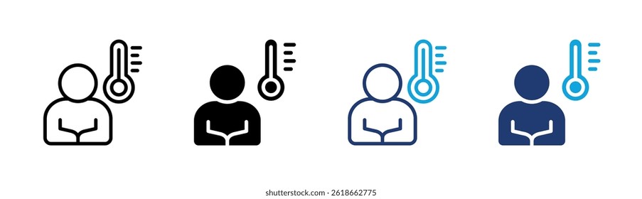 Body Temperature Icon Element For Design