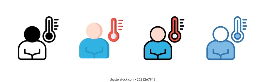 Body Temperature Icon Element For Design