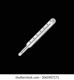 Body Thermometer silberplatziertes metallisches Symbol