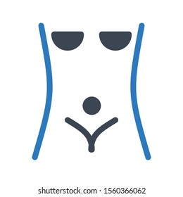 body vector glyph colour icon 