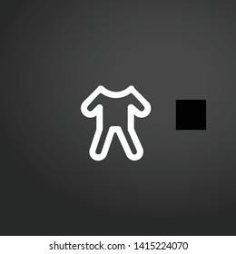Body vector icon. Body concept stroke symbol design. Thin graphic elements vector illustration, outline pattern for your web site design, logo, UI. EPS 10.