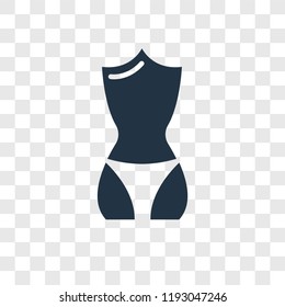 Body vector icon isolated on transparent background, Body transparency logo concept