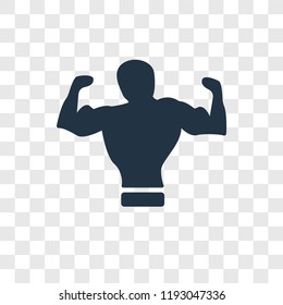 Body vector icon isolated on transparent background, Body transparency logo concept
