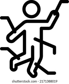 body Vector illustration on a transparent background. Premium quality symmbols. Thin line vector icons for concept and graphic design. 
