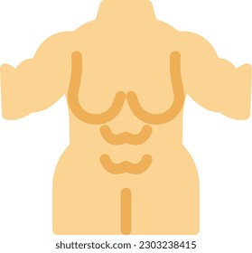body Vector illustration on a transparent background. Premium quality symmbols. Line Color vector icons for concept and graphic design.