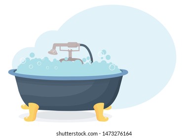 body wash bath vector illustration