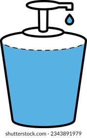 Body Wash flat vector icon