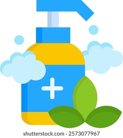 Body Wash Icon Flat Vector Illustration