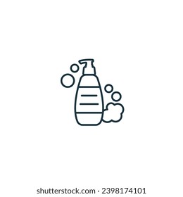 Body wash icon. Monochrome simple sign from beauty and personal care collection. Body wash iron icon for logo, templates, web design and infographics.