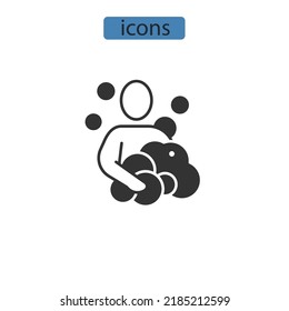 Body Wash Icons  Symbol Vector Elements For Infographic Web