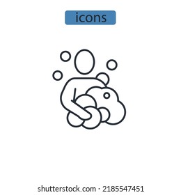 Body Wash Icons  Symbol Vector Elements For Infographic Web