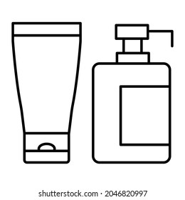 Body wash Outline bold Vector Icon which can be easily modified or Edited 