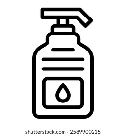 Body Wash Vector Line Icon Design For Personal And Commercial Use