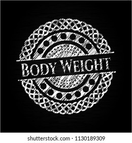 Body Weight chalk emblem