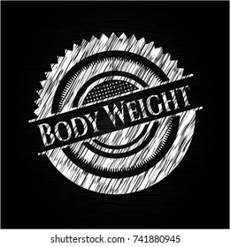 Body Weight chalkboard emblem