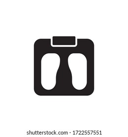 body weight icon glyph vector illustration. fitness icon isolated on white background