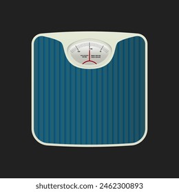 Body Weight Machine Isolated Vector Illustration