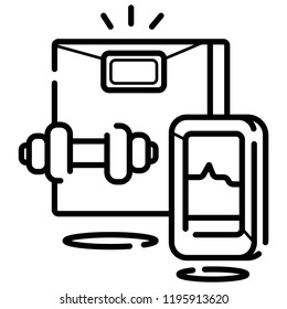 Body Weight Scale Icon Vector