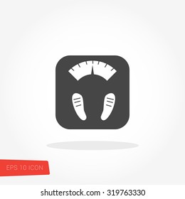 Body Weight Scale Icon Vector