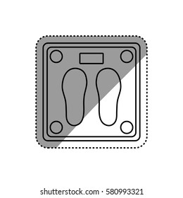 Body weight scale icon vector illustration graphic design
